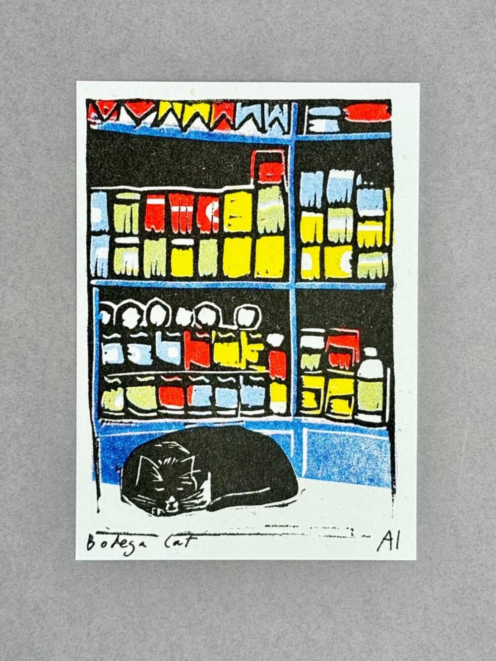 Ana Inciardi Bodega Cat Mini Art Print